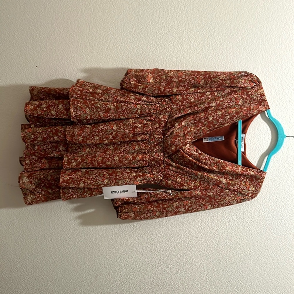 Ross - orange floral dress